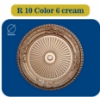 تصویر  دور لوستری پلی استایرن مدل R 10 COLOR 6 CREAM