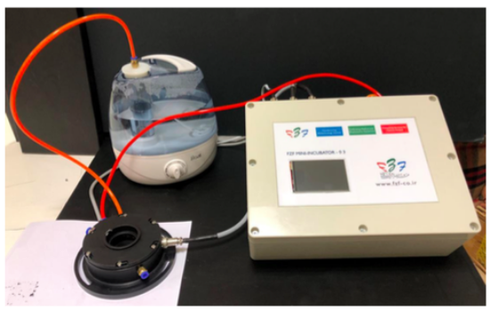 تصویر  مینی انکوباتور برای تصویر برداری زنده سلولی