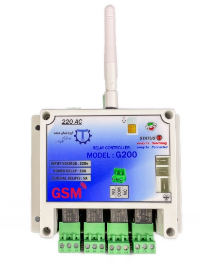 تصویر  کنترلر پیامکی اروم تیسان صنعت مدل G200